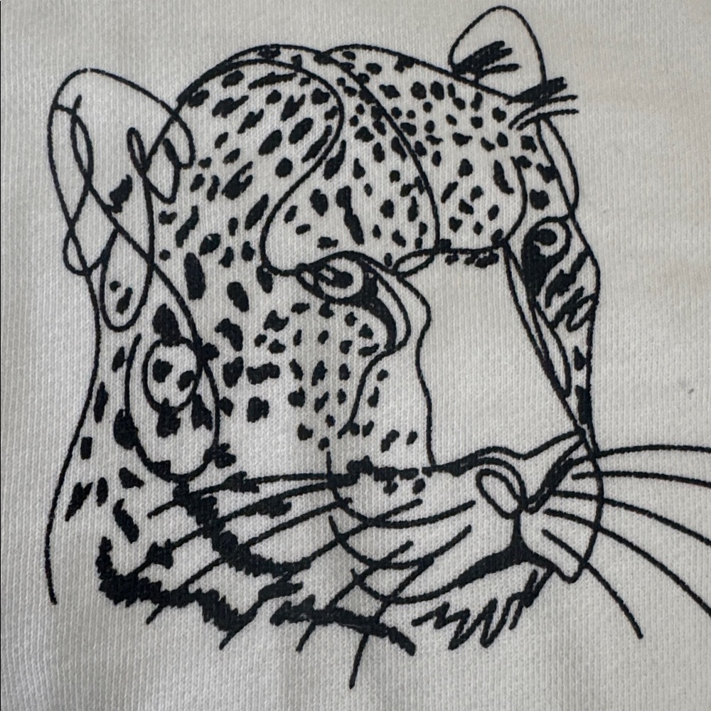 Sweatshirt with leopard - Picture 3 of 4